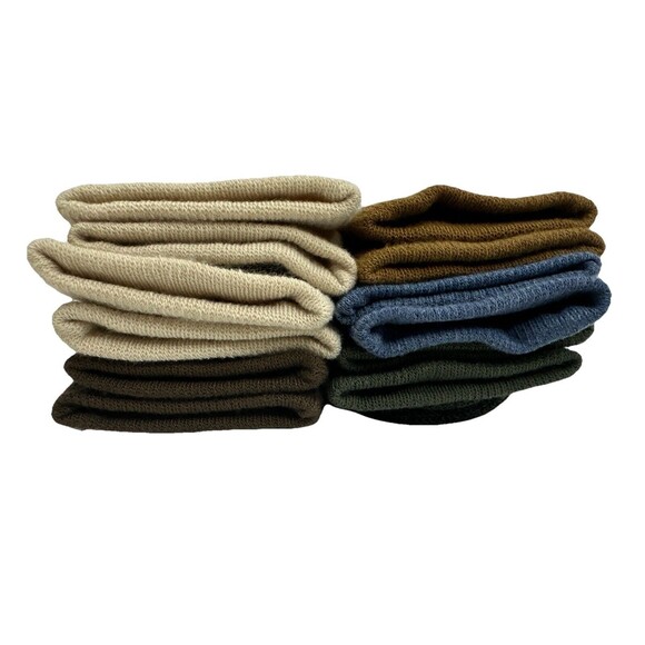 Merrel Men’sCrew Socks M/L Cushioned Shoe Size 9-12 Brown Beige Green 6 Pack NEW - Picture 2 of 7